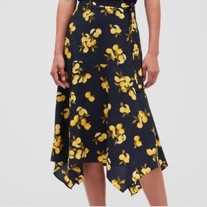 Pre-loved Banana Republic Midi A line Skirt Lemons 8